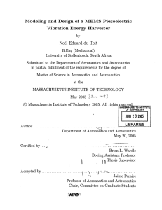 Modeling  and  Design  of  a ... Vibration  Energy  Harvester