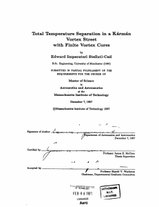 Total Temperature Separation in a Vortex  Street Edward Imperatori Stelluti-Cesi
