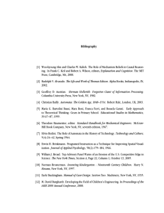 Bibliography [1] Woo-kyoung Ahn and Charles W. Kalish. The Role of... Explanation and Cognition