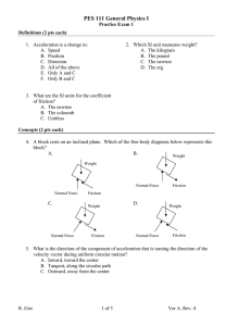 PES 111 General Physics I