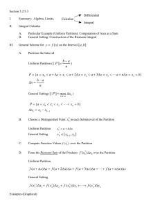 Section 5.2/5.3 I. Summary:  Algebra, Limits,