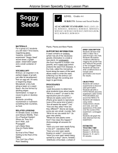 Soggy Seeds Arizona Grown Specialty Crop Lesson Plan