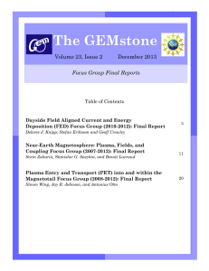 The GEMstone Focus Group Final Reports