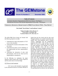 The GEMstone GEMstone