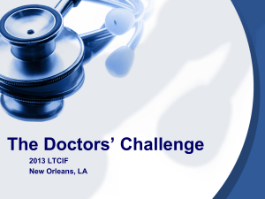 The Doctors’ Challenge 2013 LTCIF New Orleans, LA