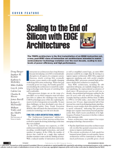 Scaling to the End of Silicon with EDGE Architectures