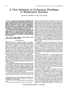 Coherence Solution Problems to