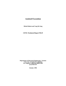 Assisted Execution CENG Technical Report 98-25