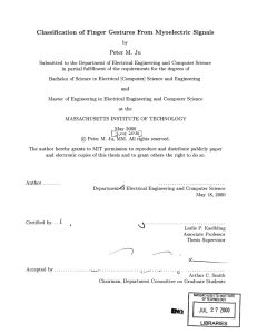 Classification  of  Finger  Gestures  From ... Peter  M.  Ju