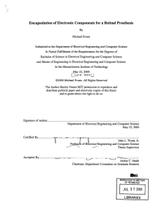 Encapsulation of Electronic  Components  for a Retinal ... By
