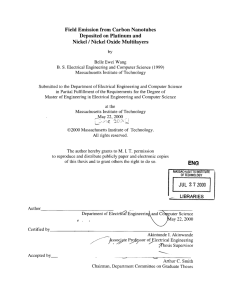 Field  Emission  from Carbon Nanotubes