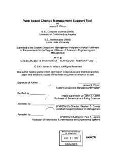 Web-based  Change  Management  Support Tool