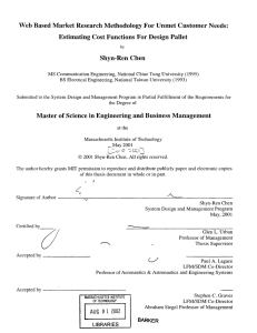 Web  Based  Market Research Methodology  For Unmet ... Estimating Cost Functions  For Design  Pallet