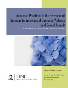 Consensus Practices in the Provision of and Sexual Assault