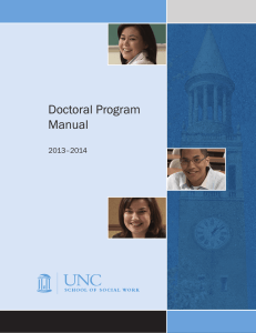Doctoral Program Manual 2013–2014