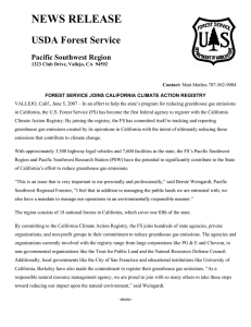 NEWS RELEASE  USDA Forest Service Pacific Southwest Region