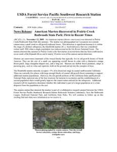 USDA Forest Service Pacific Southwest Research Station News Release