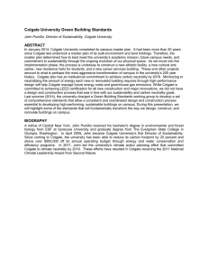 Colgate University Green Building Standards  ABSTRACT