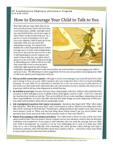 How to Encourage Your Child to Talk to You