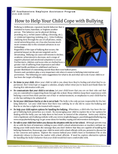 How to Help Your Child Cope with Bullying