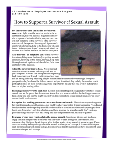 How to Support a Survivor of Sexual Assault