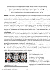 Functional Connectivity Differences to Ventral Putamen of Gulf War Syndrome...