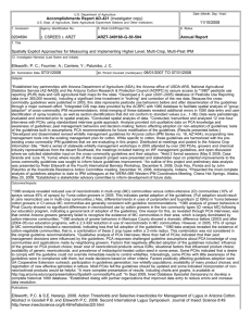 Accomplishments Report AD-421 11/10/2008