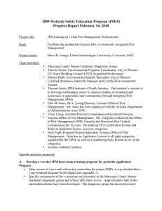 2009 Pesticide Safety Education Program (PSEP) Progress Report February 16, 2010