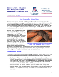 School &amp; Home Integrated Pest Management (IPM) – November 2015