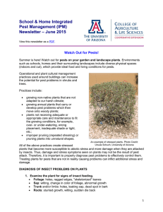 School &amp; Home Integrated Pest Management (IPM) – June 2015