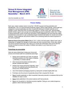 School &amp; Home Integrated Pest Management (IPM) – March 2015