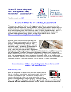 School &amp; Home Integrated Pest Management (IPM) – December 2014