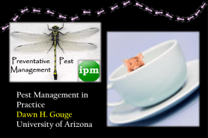 Pest Management in Practice University of Arizona Dawn H. Gouge