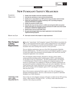 New Fumigant Safety Measures L  O