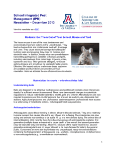 School Integrated Pest Management (IPM) – December 2013