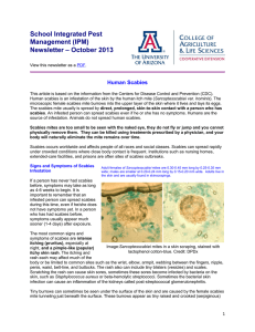 School Integrated Pest Management (IPM) – October 2013
