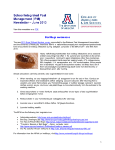 School Integrated Pest Management (IPM) – June 2013