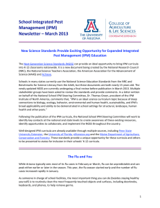 School Integrated Pest  Management (IPM)   Newsletter – March 2013 