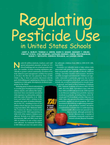 Regulating Pesticide Use