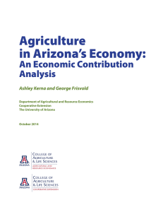 Agriculture in Arizona’s Economy: An Economic Contribution Analysis
