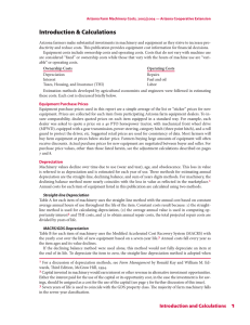 Introduction &amp; Calculations