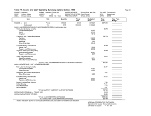 Table 7A. Income and Cash Operating Summary; Upland Cotton, 1998