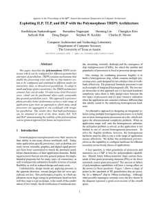 Exploiting ILP, TLP, and DLP with the Polymorphous TRIPS Architecture