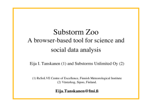 Substorm Zoo  A browser-based tool for science and social data analysis