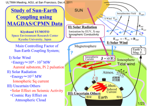 Study of Sun-Earth Coupling using MAGDAS/CPMN Data SUN