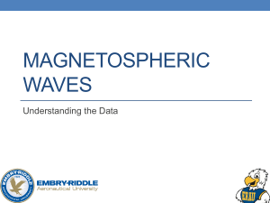 MAGNETOSPHERIC WAVES Understanding the Data