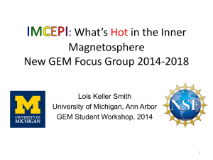: What’s in the Inner Magnetosphere New GEM Focus Group 2014-2018