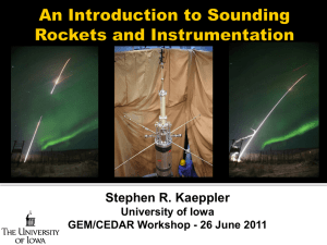 Stephen R. Kaeppler University of Iowa GEM/CEDAR Workshop - 26 June 2011