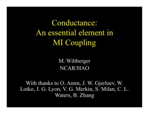 Conductance: An essential element in MI Coupling