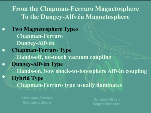 From the Chapman-Ferraro Magnetosphere To the Dungey-Alfvén Magnetosphere